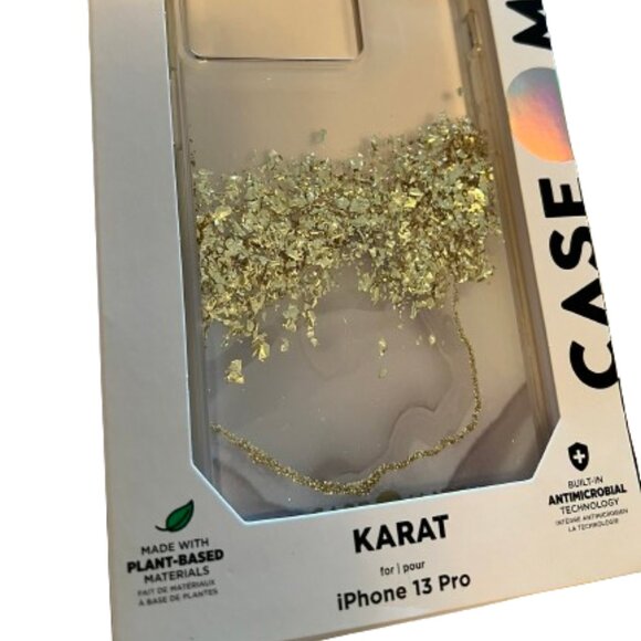 Case-Mate iPhone 13 Pro Marble Karat Phone Case - New in Box - Picture 1 of 3